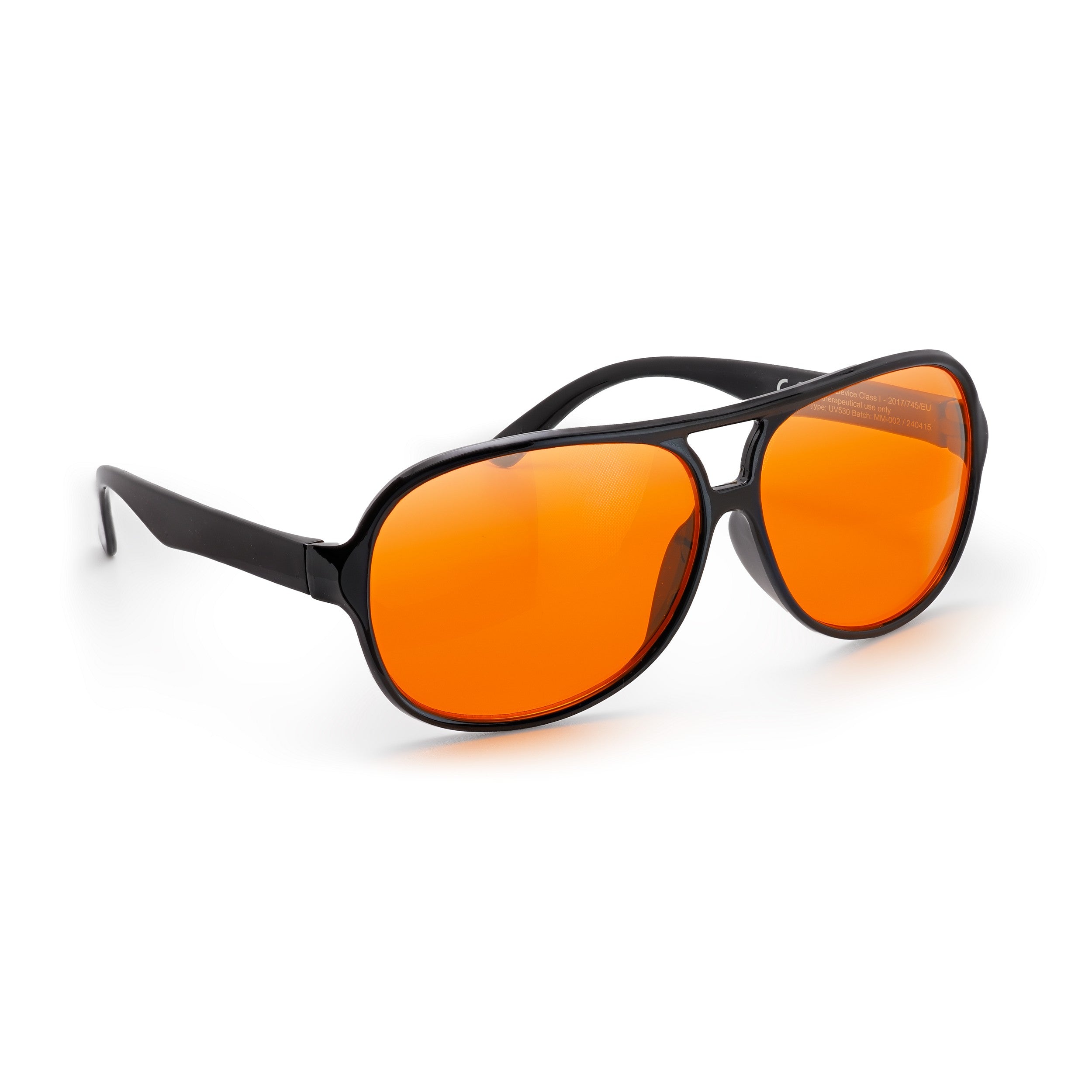 MelaMedic® BERN II – lengvi medicininiai mėlynos šviesos blokavimo akiniai kokybiškam miegui ir ramiam vakarui