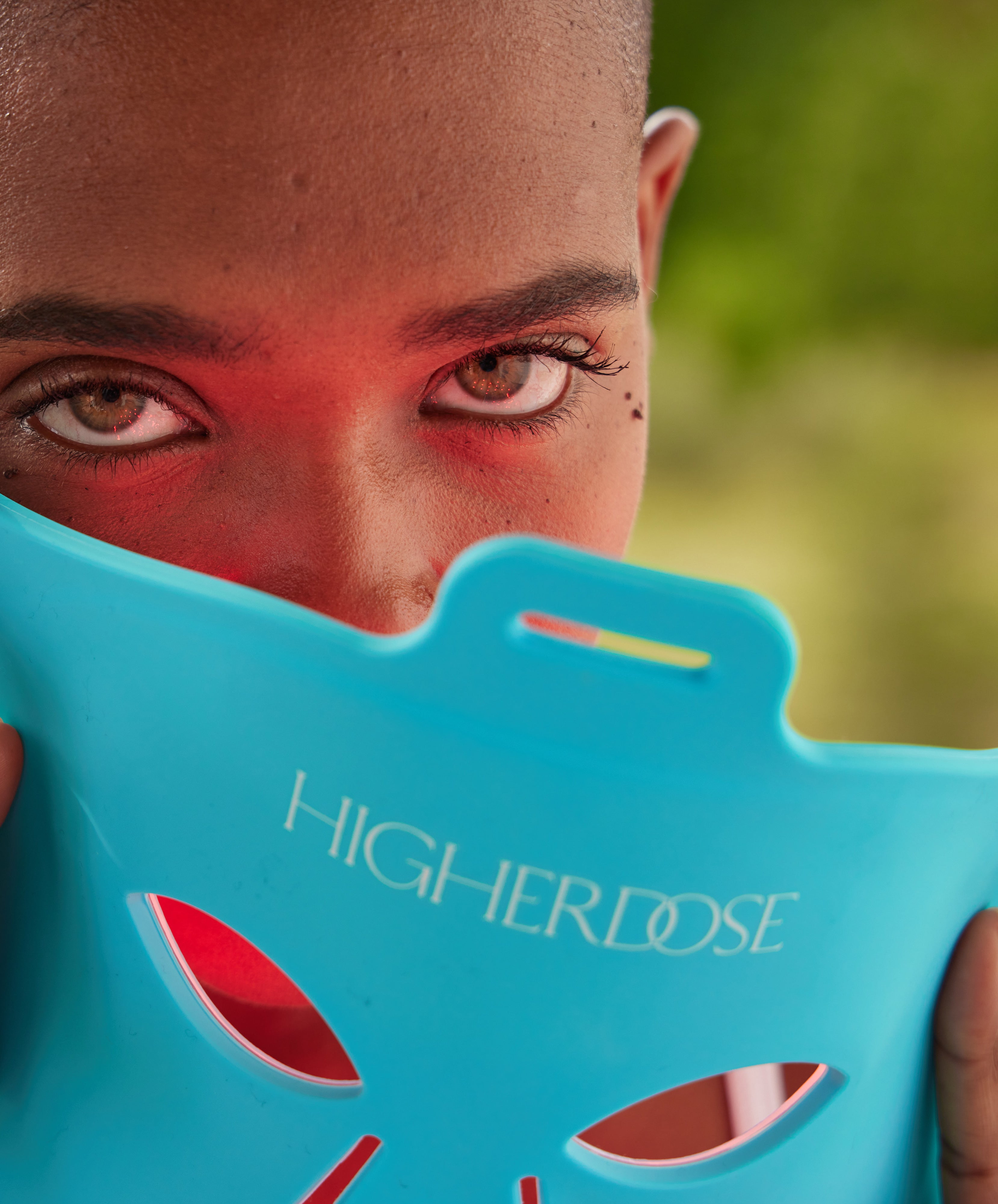 HigherDOSE® sarkanās gaismas un tuvā infrasarkanā starojuma sejas maska